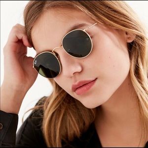 Polarized New Rayban Sunglasses Round Metal RB3447